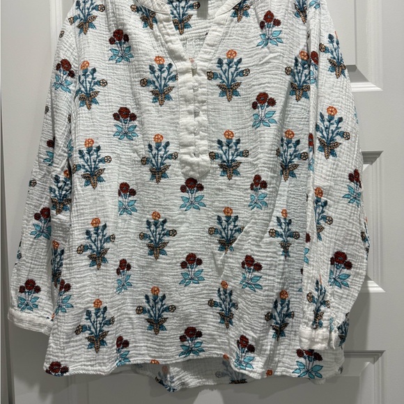 Double gauze muslin blouse - Picture 1 of 6